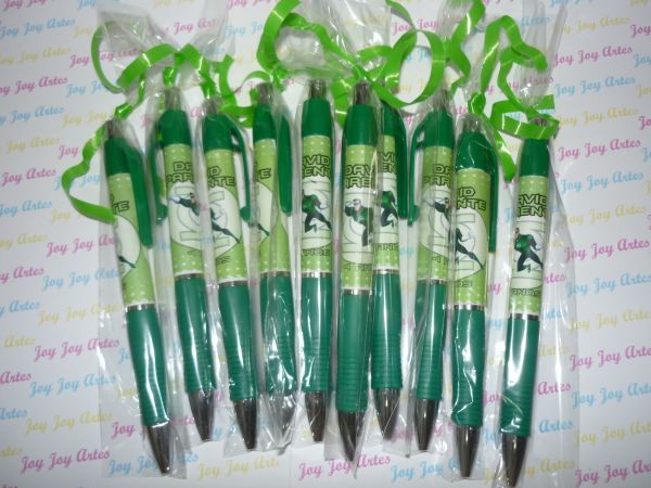 Caneta Personalizada Lanterna Verde